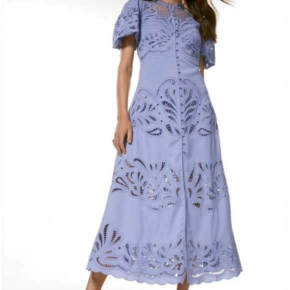 Karen Millen Dresses & Skirts - NWT Karen Millen Cutwork Button Through Woven Dress sz US 6